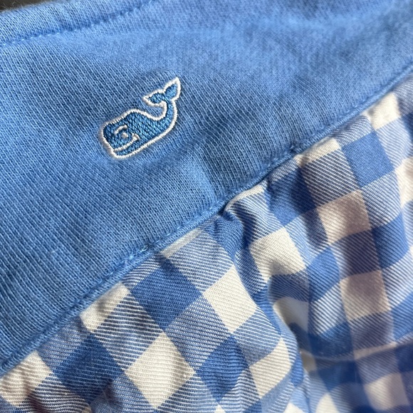 Vineyard Vines • Blue and White Plaid Shoulder Pullover - Picture 8 of 8